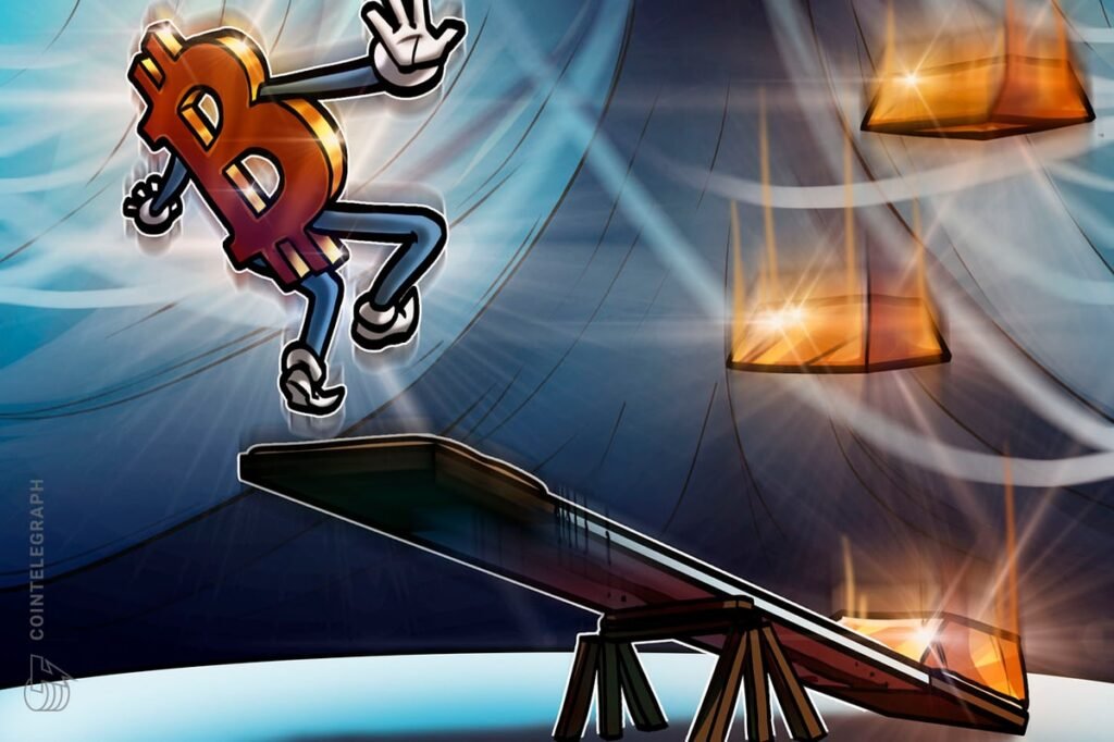 Bitcoin-to-gold ratio risks 35% decline following Wall Street’s T wipeout