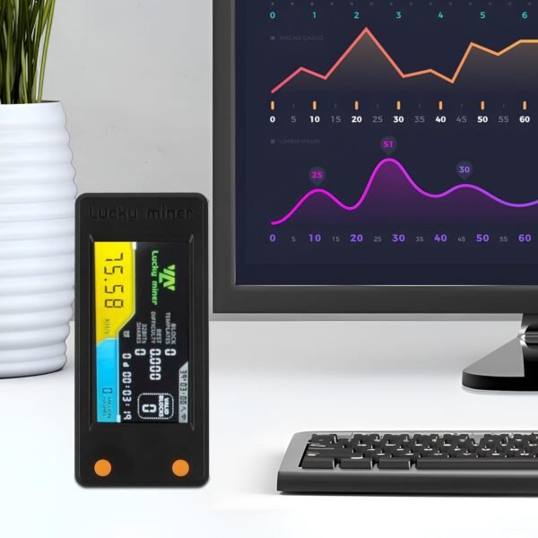 Bitcoins Miner Lotto Mining Device 78K/S 2.4G WiFi/Hotspot SHA-256 Asic Chip BM1366 Portable LV02 Micro Silent Cryptocurrency Home Use BTC Miner Machine Solo Miner - Image 6