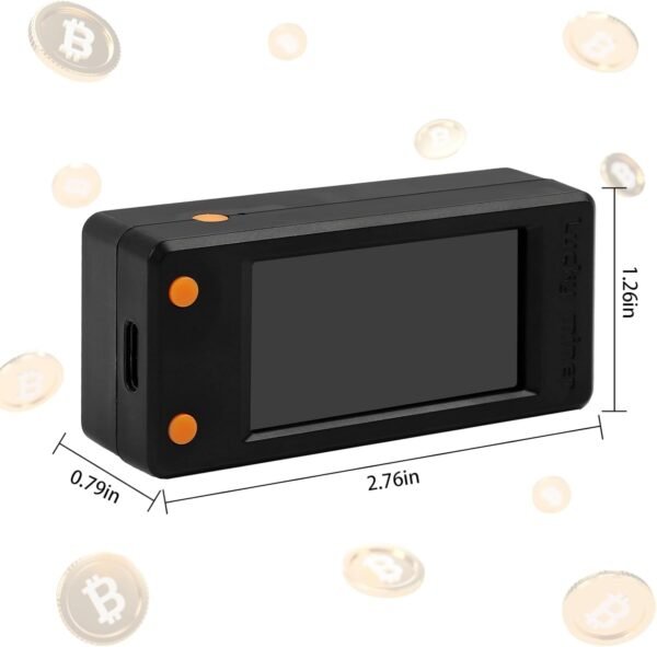 Bitcoins Miner Lotto Mining Device 78K/S 2.4G WiFi/Hotspot SHA-256 Asic Chip BM1366 Portable LV02 Micro Silent Cryptocurrency Home Use BTC Miner Machine Solo Miner - Image 7