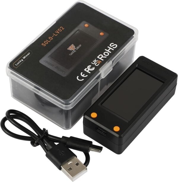 Bitcoins Miner Lotto Mining Device 78K/S 2.4G WiFi/Hotspot SHA-256 Asic Chip BM1366 Portable LV02 Micro Silent Cryptocurrency Home Use BTC Miner Machine Solo Miner - Image 8