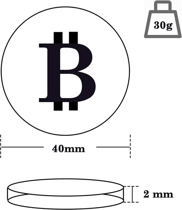 Bitcoin Coin Souvenir with Coin Case, Physical Bitcoin Collection, Gold Plated Bitcoin for Commemoration, Crypto Currency Coin BTC for Gift, Gold Bitcoin Tokens - Image 4