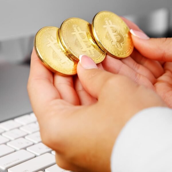 Bitcoin Coin Souvenir with Coin Case, Physical Bitcoin Collection, Gold Plated Bitcoin for Commemoration, Crypto Currency Coin BTC for Gift, Gold Bitcoin Tokens - Image 6