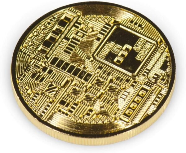 Bitcoin Coin Souvenir with Coin Case, Physical Bitcoin Collection, Gold Plated Bitcoin for Commemoration, Crypto Currency Coin BTC for Gift, Gold Bitcoin Tokens - Image 8