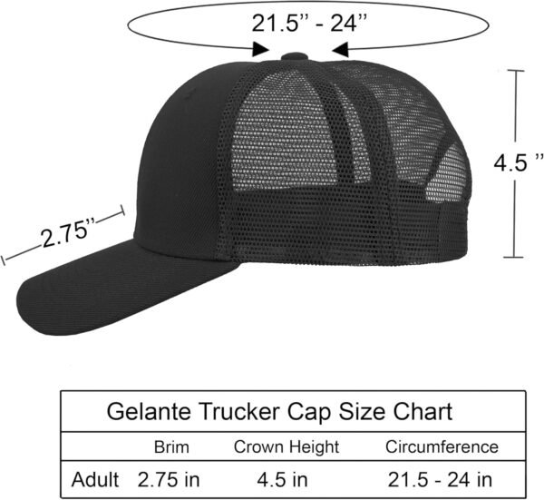 Gelante Mesh Trucker Hat Baseball Cap Structured Front Panel Wholesale LOT 12 Pack - Image 7