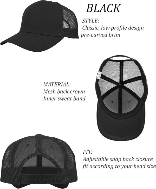 Gelante Mesh Trucker Hat Baseball Cap Structured Front Panel Wholesale LOT 12 Pack - Image 8