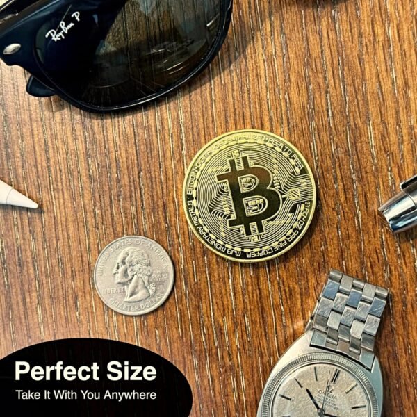 Bitcoin Coin - Commemorative BTC Coins Plus Clear Protective Case, Physical Bitcoin, Cryptocurrency Gifts, Limited Edition Collectible Plus Protective Case - Image 6