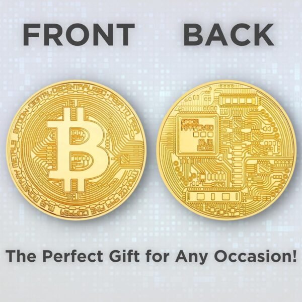 Bitcoin Coin - Commemorative BTC Coins Plus Clear Protective Case, Physical Bitcoin, Cryptocurrency Gifts, Limited Edition Collectible Plus Protective Case - Image 9