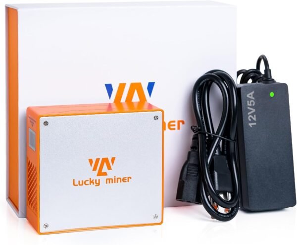 Litecoin, Dogecoin Miner Lucky Miner LG07 Scrypt Algorithm ASIC Miner 11MH/S 2.4GHz WiFi or Hotspot Quiet Include PSU, Crypto Mining Machine for Home Use，Orange - Image 7