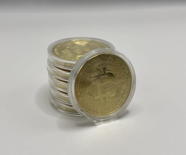 6PCS Gold Plated Bitcoin Coins - 40mm Diameter, 3mm Thickness Commemorative Physical BTC Cryptocurrency Collectible with Clear Protective Case, for Blockchain Enthusiasts - Image 7