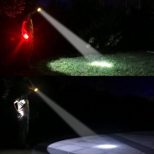 Safety Mining Light 1+2 LED Coal Mining Lights Battery Pack with LED Light Waterproof Head Torch Mining Lamp Headlight Explosion Proof Hard hat Cap Mining Headlamp (KL6M.F-Medium Size) - Image 9
