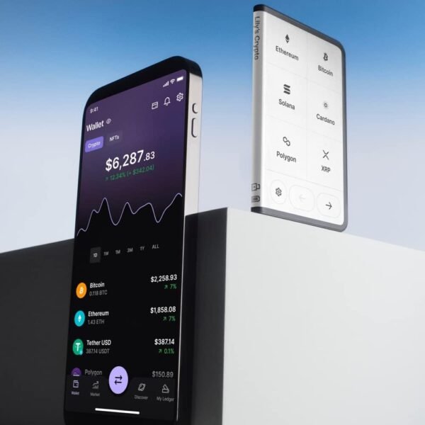 Ledger STAX - Next-Gen Secure Touchscreen Crypto Wallet with Curved E Ink Display - Image 7
