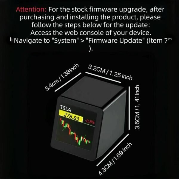 Bitcoin Stock Ticker, Digital Clock with Weather, Temperature, and Humidity Display. A Creative Gift for Husband, Boyfriend, or Women - Image 3