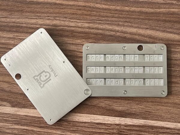 ColdSteel | Steel Crypto Seed Phrase Storage for up to 24 Words, Bitcoin and Other Cryptocurrency Wallet - Compatible With Ledger, Trezor and Metamask, Easy and Safe Metal Crypto Seed Backup - Image 3