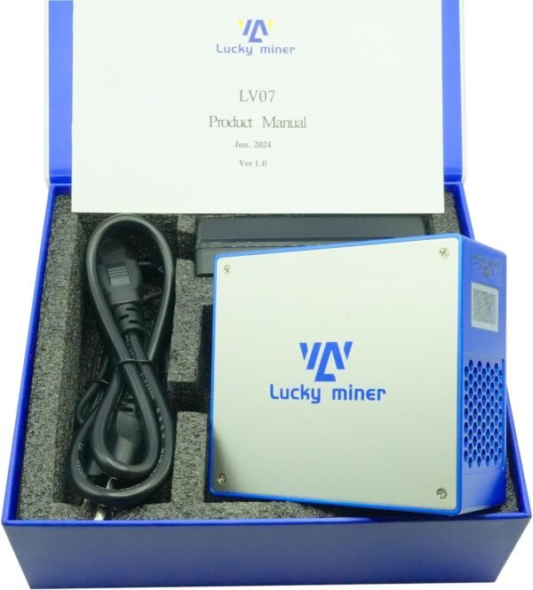 Lucky Miner LV07 MB1366 Chip Home Bitcoins Miner 1T H/S SHA-256 Algorithm Support BTC/BCH/BSV/DGB/XECSolO/PPLNS/P2P/PPS Mining Modes Compact Virtual Currency Miner for Home Use - Image 7
