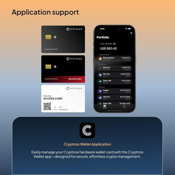 Ultra Secure Crypto Hardware Wallet – Pack OF 2 |Crypto Wallet Cold Storage for Bitcoin, Ethereum, Nfts & More | Biometric Pairing, Encrypted NFC Tap-To-Sign | Bonus FIDO2 Security Key Functionality - Image 3
