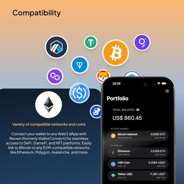 Ultra Secure Crypto Hardware Wallet – Pack OF 2 |Crypto Wallet Cold Storage for Bitcoin, Ethereum, Nfts & More | Biometric Pairing, Encrypted NFC Tap-To-Sign | Bonus FIDO2 Security Key Functionality - Image 6
