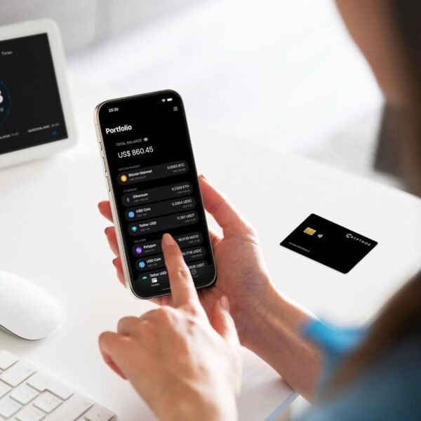Ultra Secure Crypto Hardware Wallet – Pack OF 2 |Crypto Wallet Cold Storage for Bitcoin, Ethereum, Nfts & More | Biometric Pairing, Encrypted NFC Tap-To-Sign | Bonus FIDO2 Security Key Functionality - Image 7