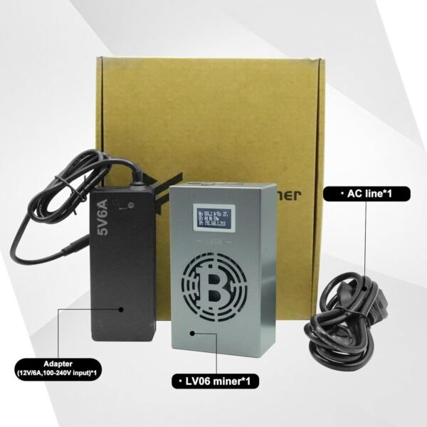Bitcoin Miner Lucky Miner LV06 BTC Lottery Machine 500GH/S BM1366 WiFi SHA-256 Asic Chip Algorithm BTC BCH BSV DGB - Image 9
