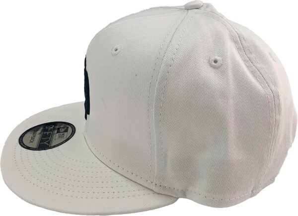 BTC Universe Bitcoin Flat Bill Snapback White Cap with 3D Puff Embroidery - Image 5