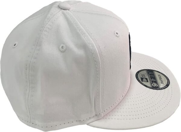 BTC Universe Bitcoin Flat Bill Snapback White Cap with 3D Puff Embroidery - Image 7