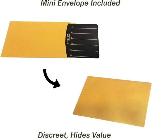 Metal Crypto Seed Phrase Backup Engraver Kit 2 Stainless Steel Plates with Pen Scribe Seed Storage for Bitcoin and BIP39 Cryptocurrency Hardware Wallets - Image 6