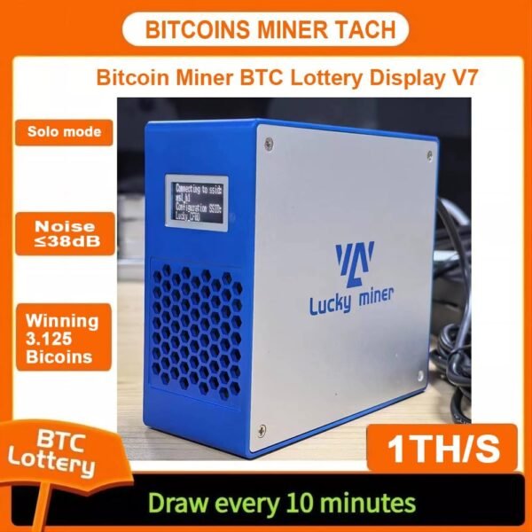 Bitcoins Miner Solo Lottery Miner 2.4G WiFi SHA-256 BM1366 Latest Upgrade Model V7 1TH/S Crypto BTC Miner Asic Chip Home Use Machine - Image 7