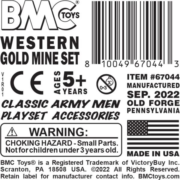 BMC Classic Marx Western Gold Mine Plastic Cowboys Army Men Playset Accessories - Image 6
