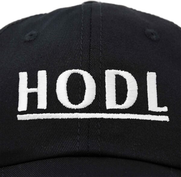 DALIX Cryptocurrency Hats HODL Dad Caps Blockchain Ethereum Bitcoin Litecoin - Image 3