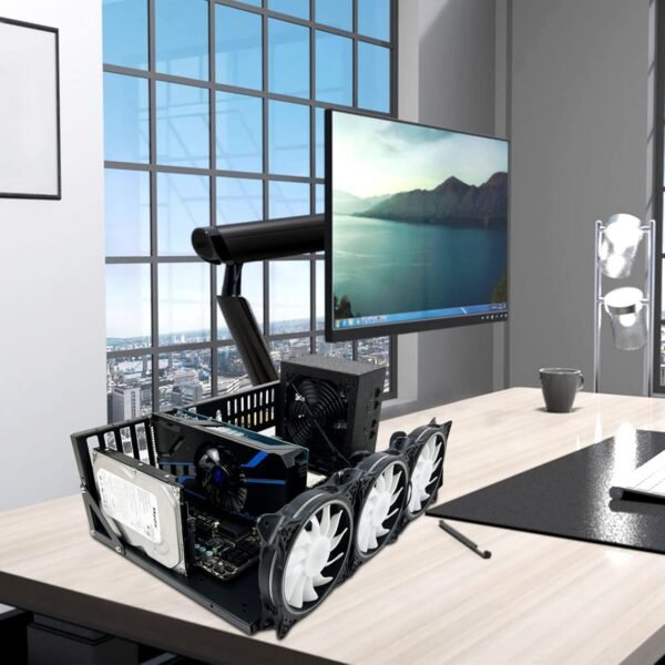 Open Chassis Rack, EATX ATX MATX ITX Computer Case PC Open Frame Test Bench, Gaming Computer Case (ATX) - Image 10