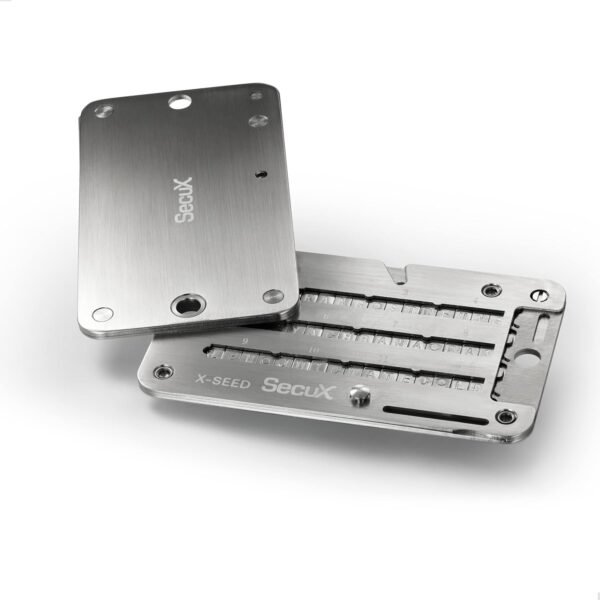 SecuX – XSEED PRO Eco - Indestructible Bitcoin Wallet Crypto Seed Storage Steel Plate - Compatible, Ledger, Hardware Wallets - Image 3