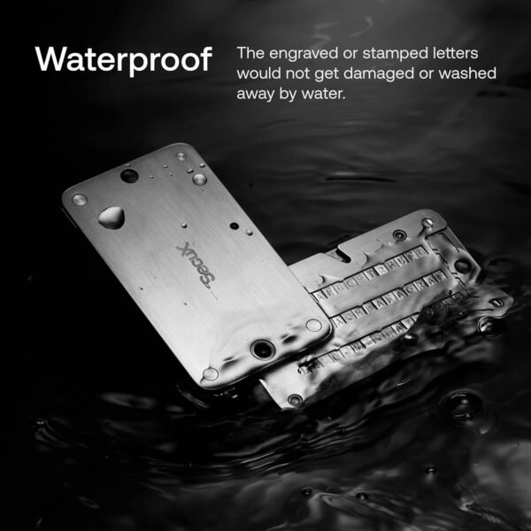 SecuX – XSEED PRO Eco - Indestructible Bitcoin Wallet Crypto Seed Storage Steel Plate - Compatible, Ledger, Hardware Wallets - Image 5