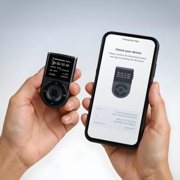 D'CENT Hardware Wallet 2X Pack – Biometric Cold Wallet for Crypto with Fingerprint Authentication | Secure Bluetooth Storage for Bitcoin, Ethereum, XRP, XDC, Solana, Stablecoins & More. - Image 6