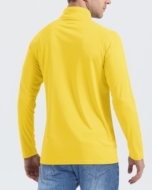 Boladeci Men's UPF 50+ Sun Shirts 1/4 Zip Long Sleeve SPF UV Protection Lightweight Quick Dry Quarter Zip Golf Shirts - Image 4