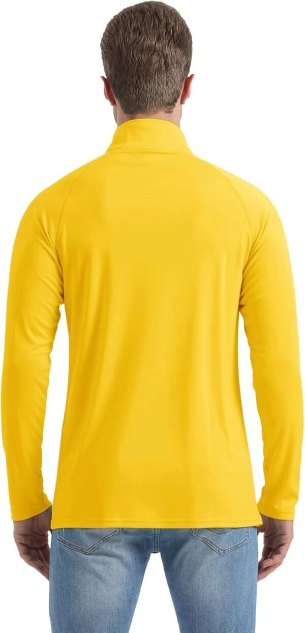 Boladeci Men's UPF 50+ Sun Shirts 1/4 Zip Long Sleeve SPF UV Protection Lightweight Quick Dry Quarter Zip Golf Shirts - Image 8