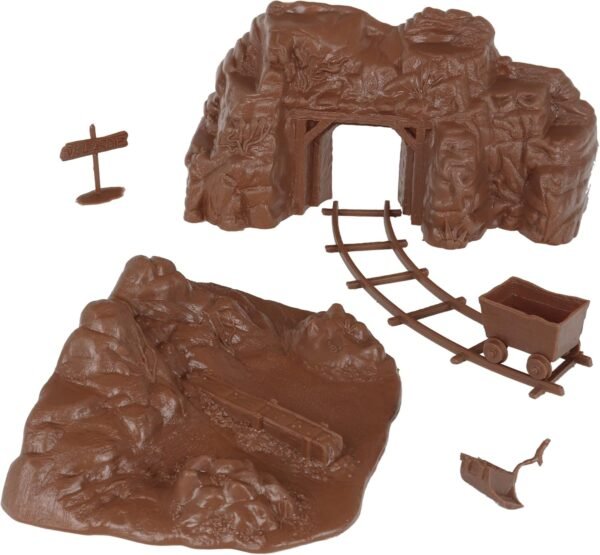 BMC Classic Marx Western Gold Mine Plastic Cowboys Army Men Playset Accessories - Image 2