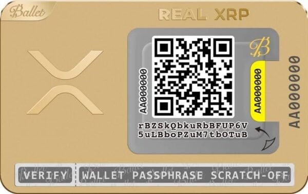 Ballet XRP Gold Plated Crypto Wallet - The Easiest Crypto Cold Storage Card - Hardware Wallet with Secure Multicurrency and NFT Support - Image 2