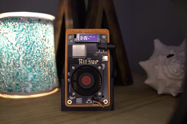 Bitaxe Gamma - Solo Satoshi | Made in USA | Power Supply & Stand Included. | ~1.2TH/s @ ~18W | Wi-Fi | Plug and Play Bitcoin Miner. - Image 2