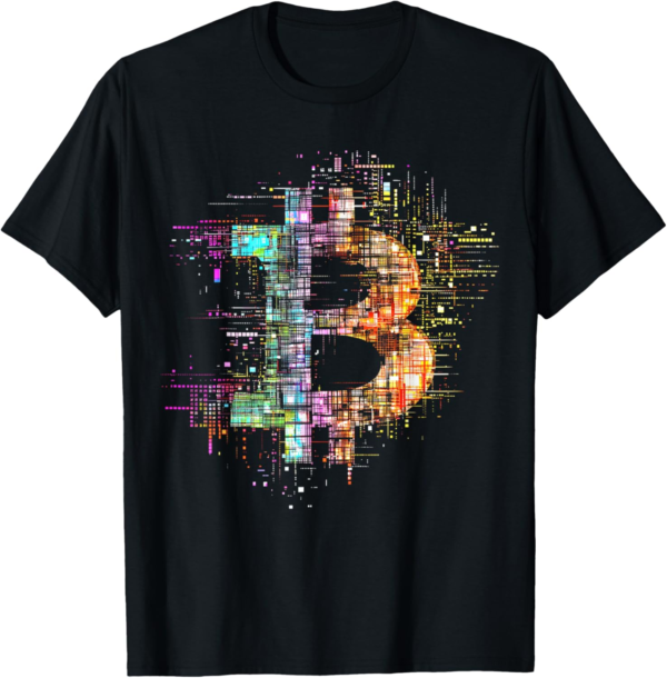 Bitcoin Logo Crypto Trader Investor Cryptocurrency BTC T-Shirt - Image 2