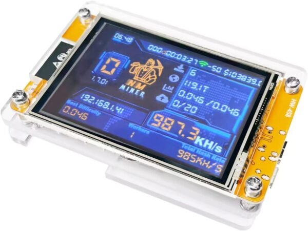Bitcoin Miner NerdMiner V2 980KH/s 2.8 inch Smart Display Lucky Miner Hashrate Module Crypto Solo Lottery Miner - Image 2