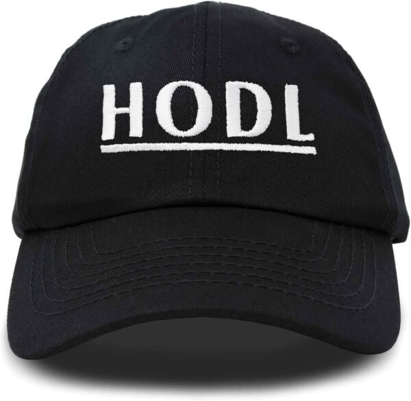 DALIX Cryptocurrency Hats HODL Dad Caps Blockchain Ethereum Bitcoin Litecoin - Image 2