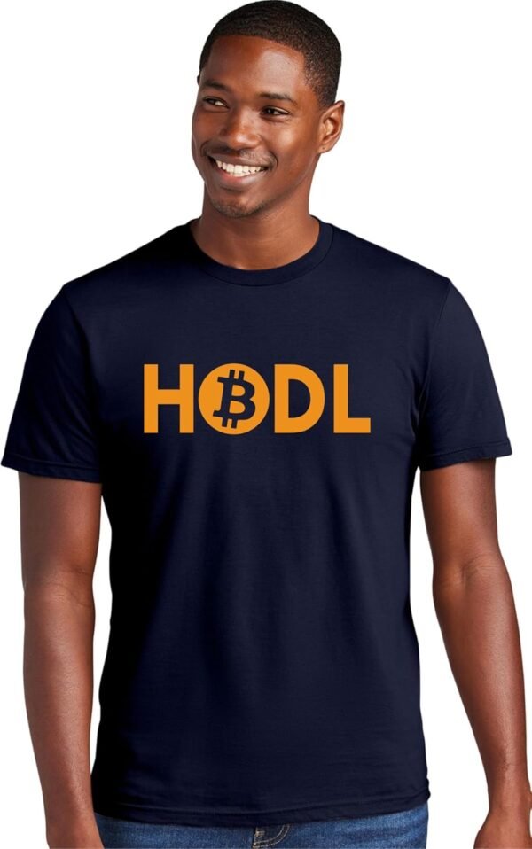 Go All Out Adult HODL Bitcoin Crypto Deluxe Soft T-Shirt - Image 2