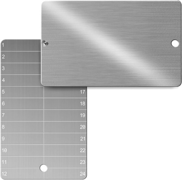 Titanium Crypto Seed Phrase Storage, Bitcoin Seed Plates, Fireproof Waterproof Recovery Backup, 2 Metal Seed Phrase Plates and Security Seals - Image 2