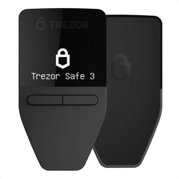 Trezor Safe 3 - Passphrase & Secure Element Protected Crypto Hardware Wallet - Buy, Store, Manage Digital Assets Simply and Safely (Cosmic Black) - Image 2
