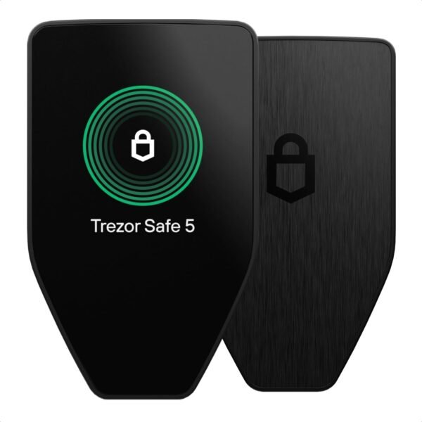 Trezor Safe 5 - Crypto Hardware Wallet with Secure Element & Passphrase, Color Touchscreen and Haptic Feedback, Protect your Bitcoin and Digital Assets (Black Graphite) - Image 2