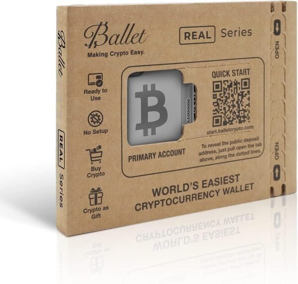 Ballet REAL Bitcoin - The Easiest Cryptocurrency Cold Storage Card - Crypto Hardware Wallet, Safeguarding Your Digital Assets (Single) - Image 4