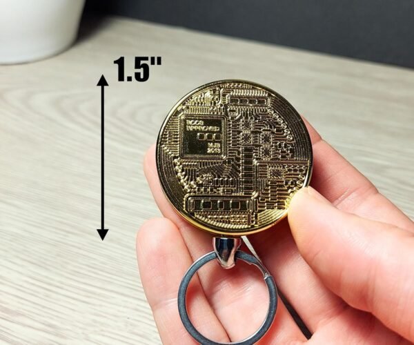 Bitcoin Shaped Butane Lighter - Refillable and Adjustable Novelty Cryptocurrency Lighter (NO Butane Included) - Image 5