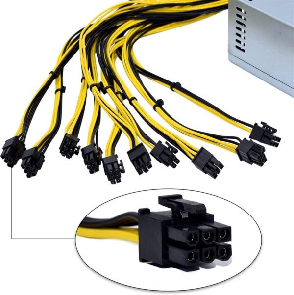 2000W 160V-240V ATX ETH BTC Mining Power Supply Mining Rig Power 10 PCS 6pin 12V GPU Power ETH Rig Ethereum Miner S9 S7 L3+ - Image 6