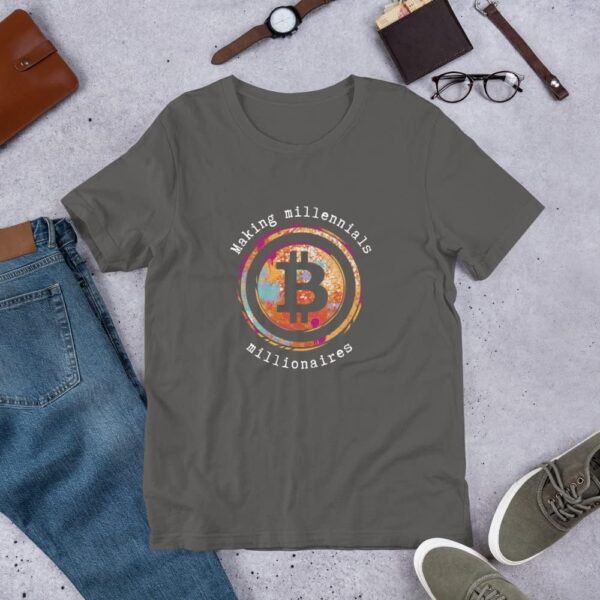 Bitcoin: Making Millennial's Millionaires T-Shirt | Funny Bitcoin T-Shirt - Image 4
