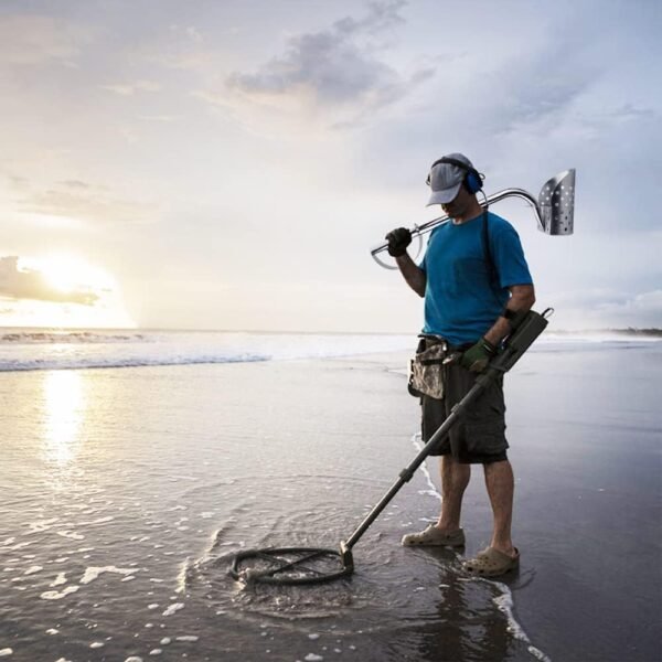 Metal Detector Sand Scoops - Efficient for Beach and Water Treasure Hunting, Alluvial Gold Mining, and Exploration. Lightweight Stainless Steel Models with Long Handles and Unique Design (AB-1) - Image 6
