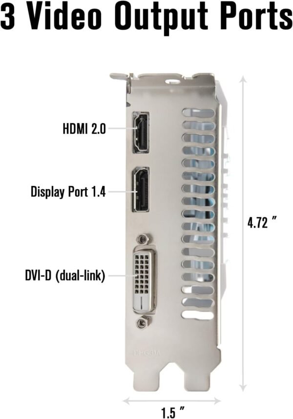 RX 580 8GB GDDR5 Graphics Card for Gaming PC Video Card 2048SP 256-Bit PCIe 3.0 x16 6-Pin Connector Desktop Computer Gaming GPU with HDMI, DisplayPort & DVI Ports (White Edition) - Image 6